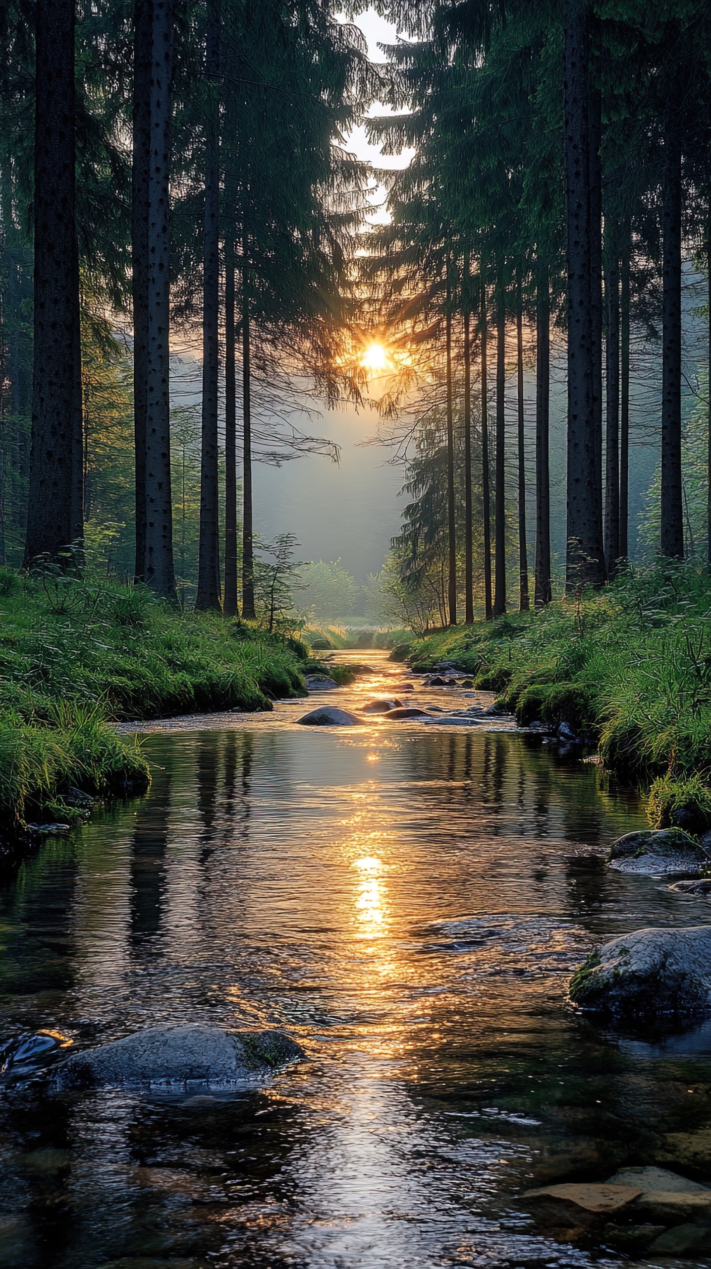 森林溪流