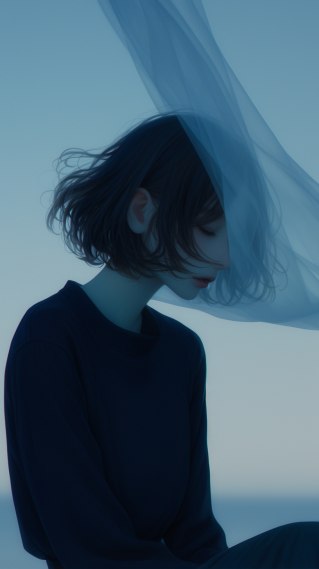 忧郁气质美女