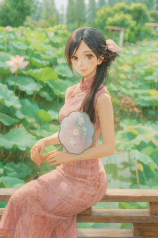 荷花少女