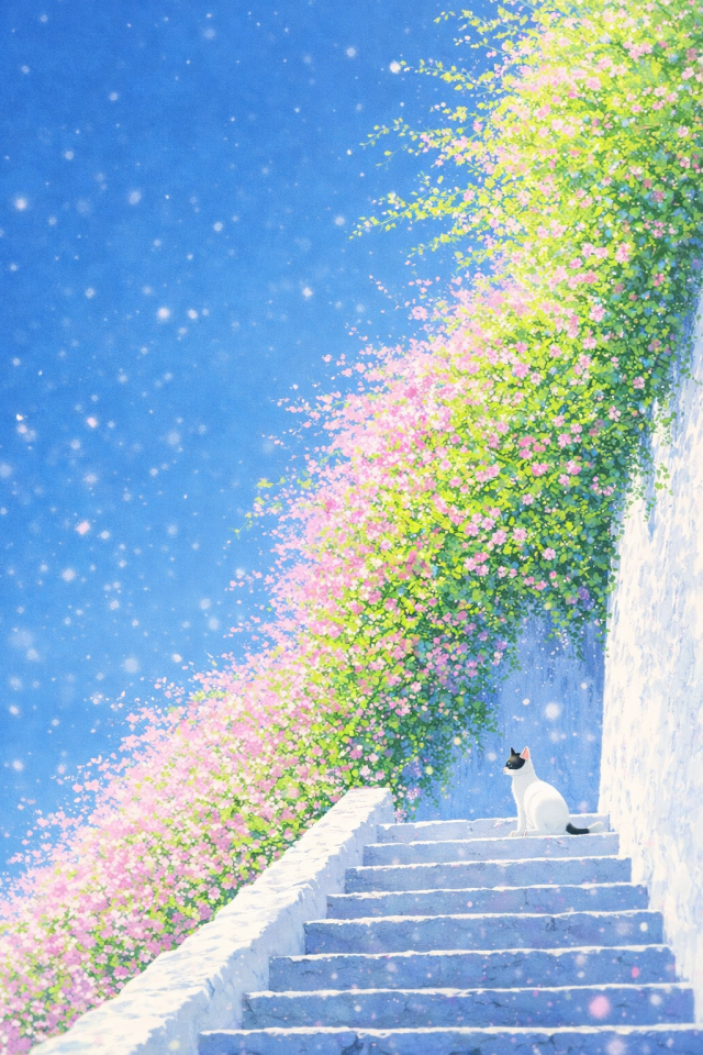 猫咪看风景