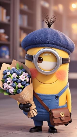 小黄人的蓝梅花