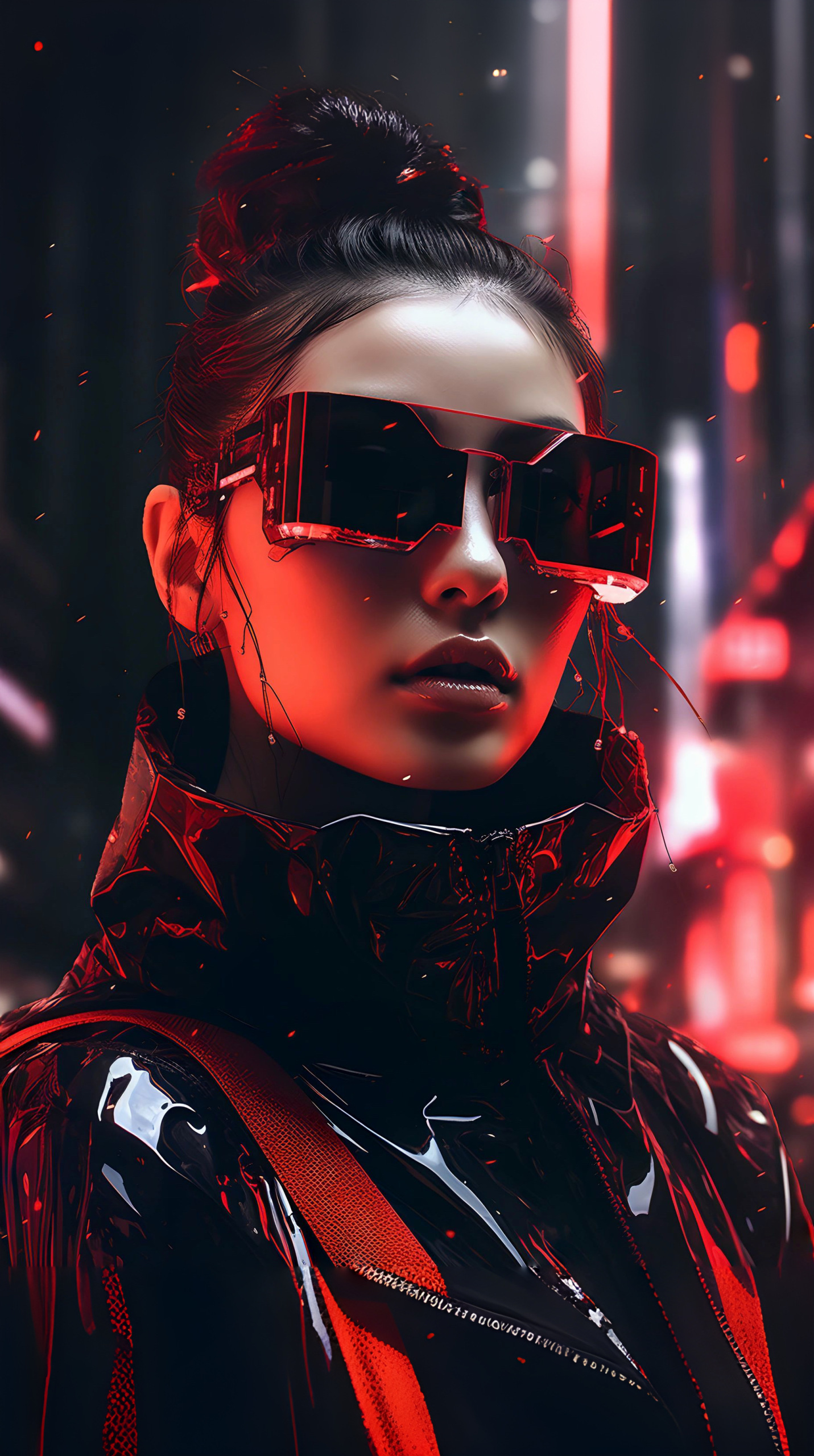 元宇宙科技感美女