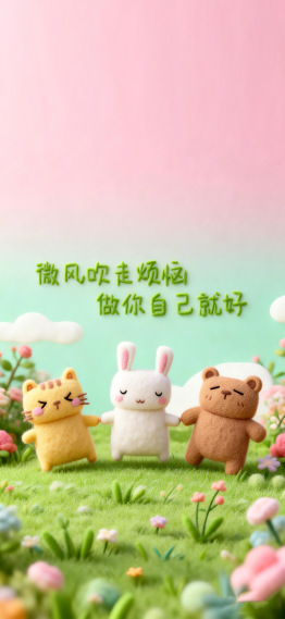 卡通可爱春日治愈壁纸