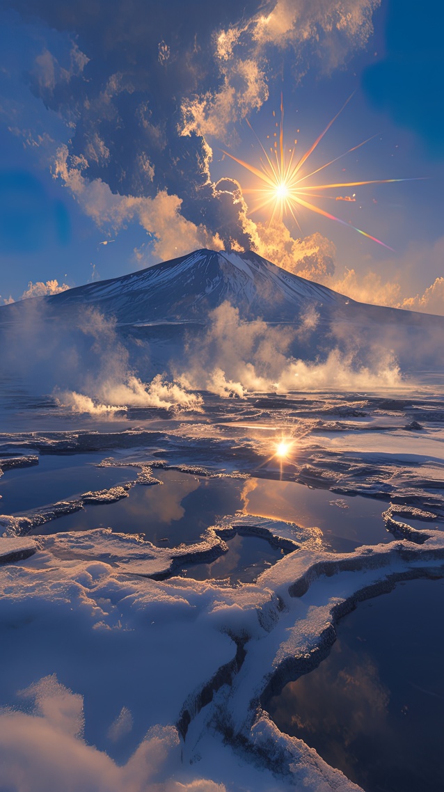 火山島間歇泉景觀
