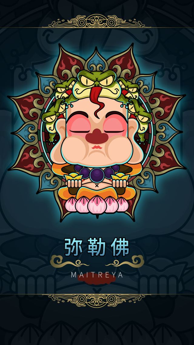 弥勒佛(动漫手机静态壁纸) - 动漫手机壁纸下载 - 元气壁纸