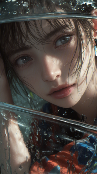 梦幻雨伞美女