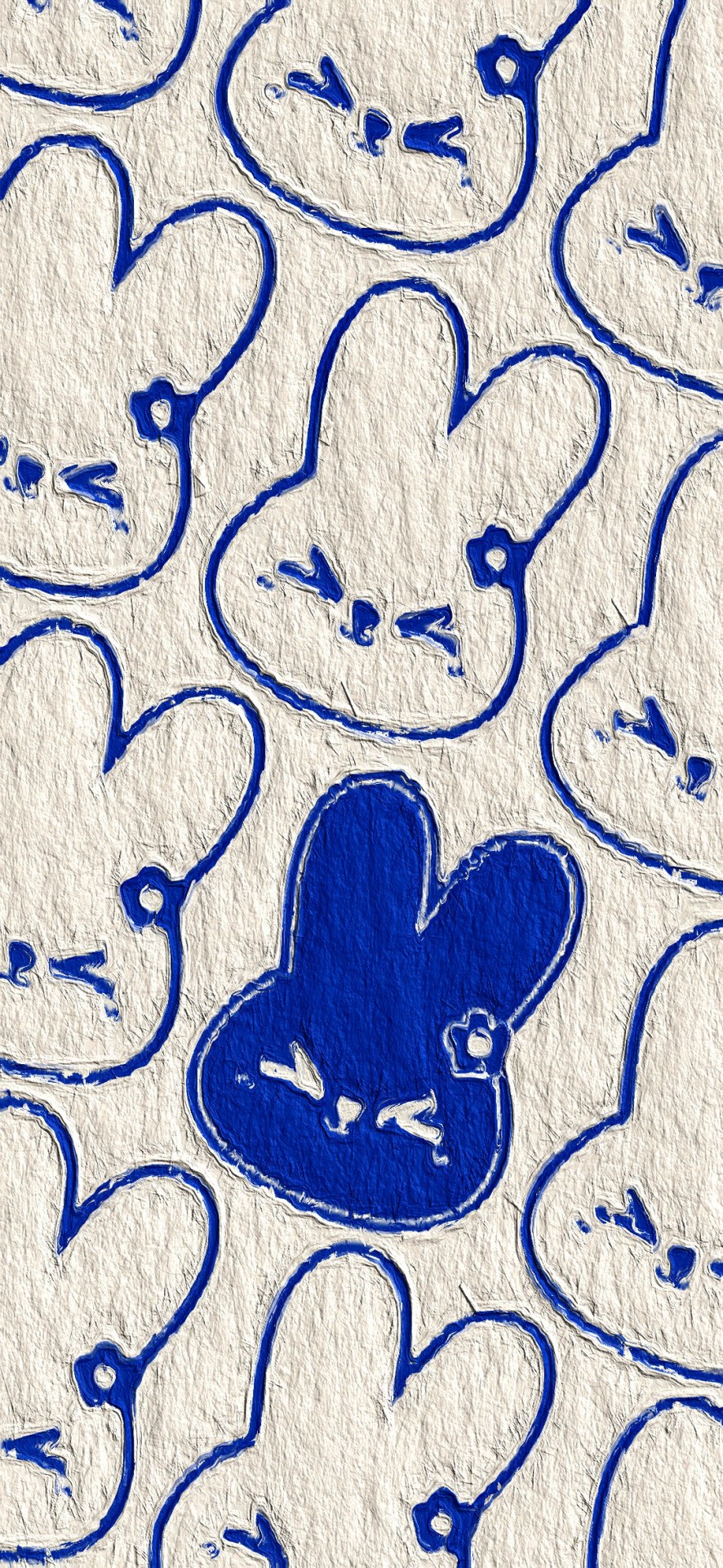 可爱兔兔简约油画风