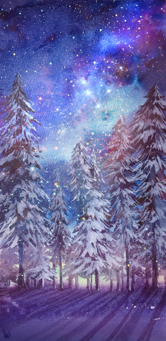 冬天的星空微信主頁背景