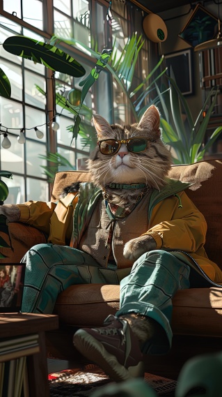 时尚潮流炫酷猫猫