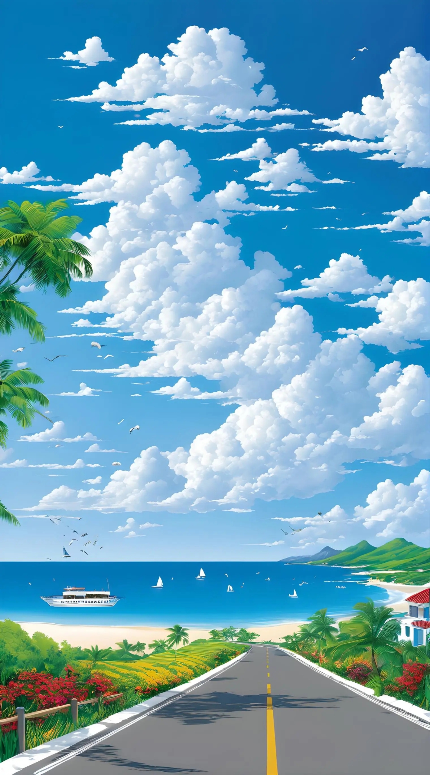 晴空萬里