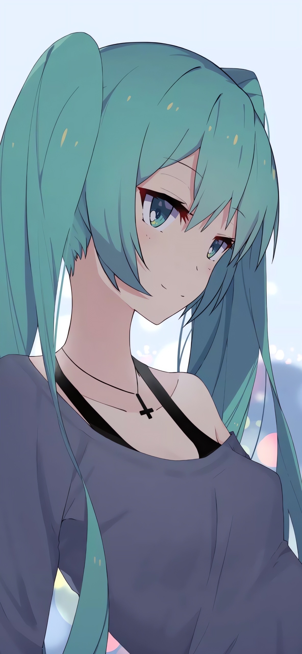 绿发美少女
