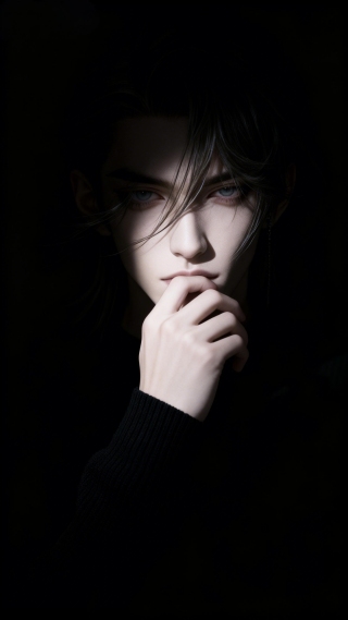 黑暗系帅气男人