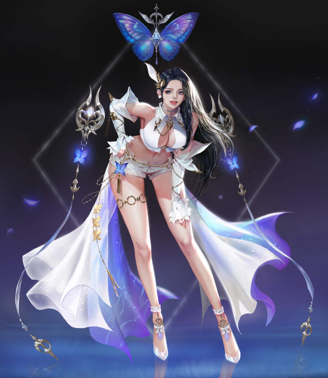 二次元动漫游戏清纯美女
