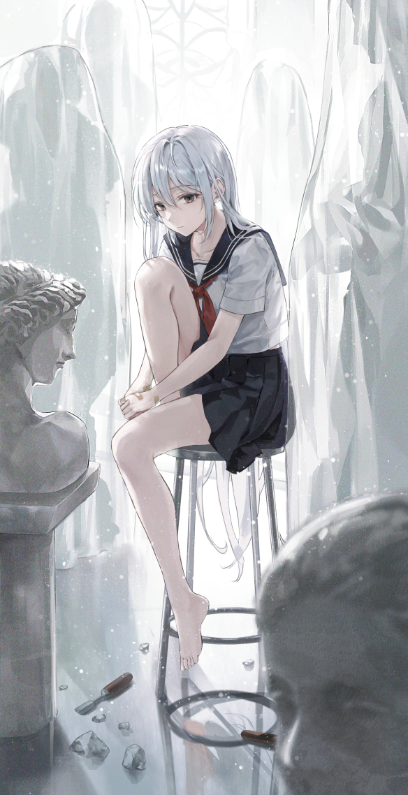 白色素描