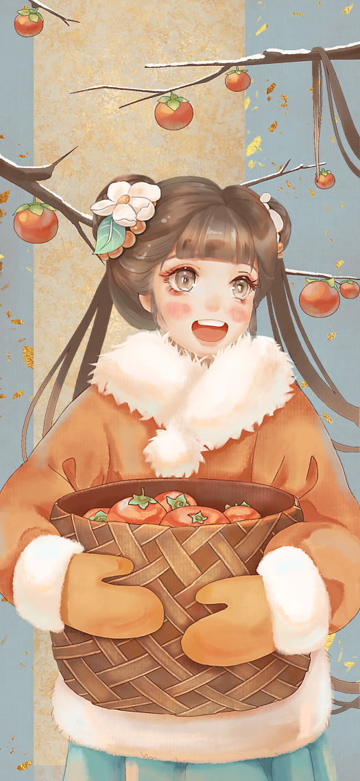 微信封面背景柿柿如意