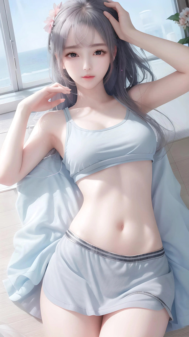 清纯长发飘飘姐姐
