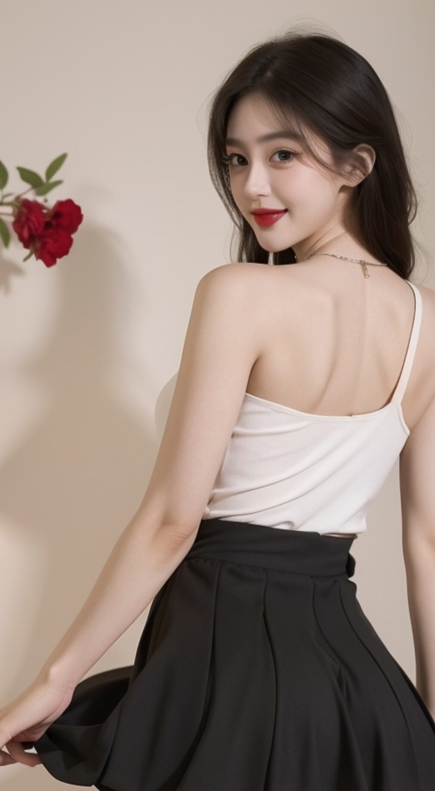美女回眸(美女手机静态壁纸) - 美女手机壁纸下载 - 元气壁纸