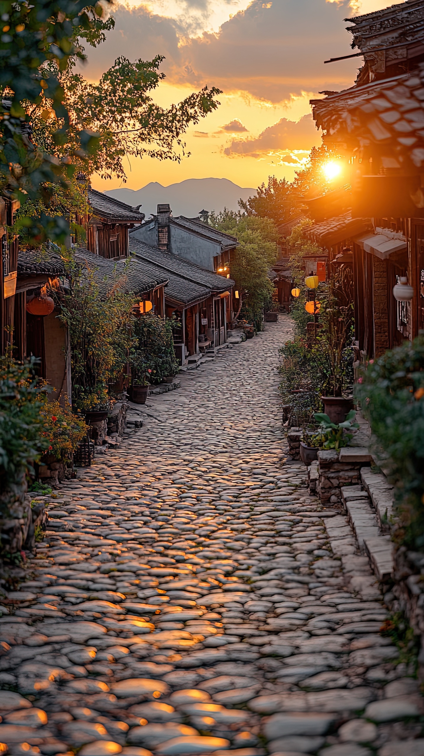 古镇石板路