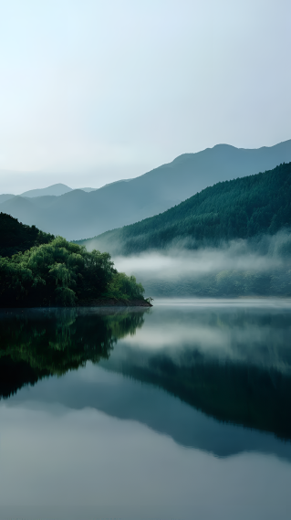 湖光山色