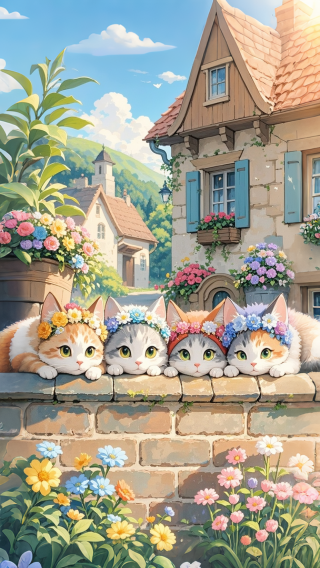 四只猫咪