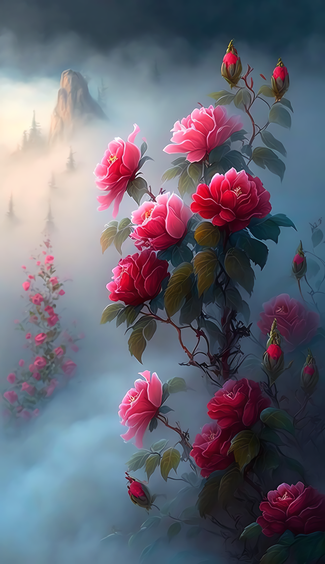 瀰漫的花