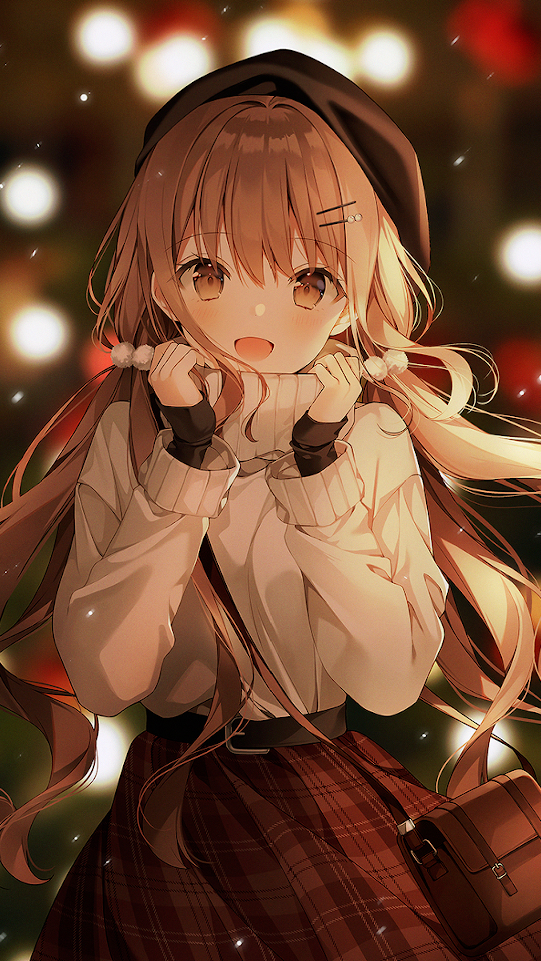 夜晚的小女孩