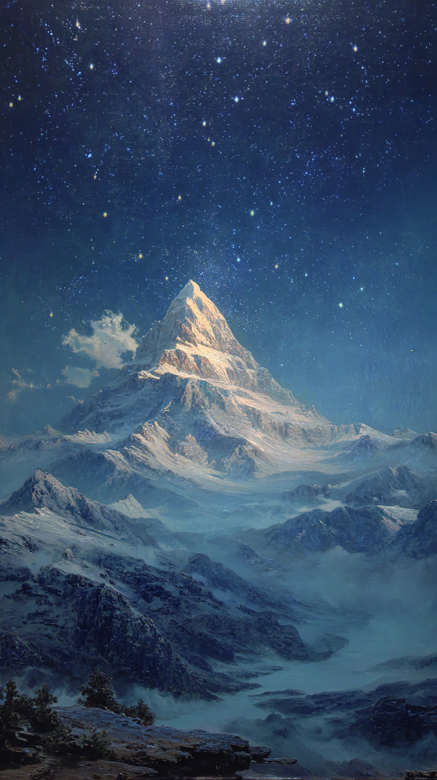 雪山美景