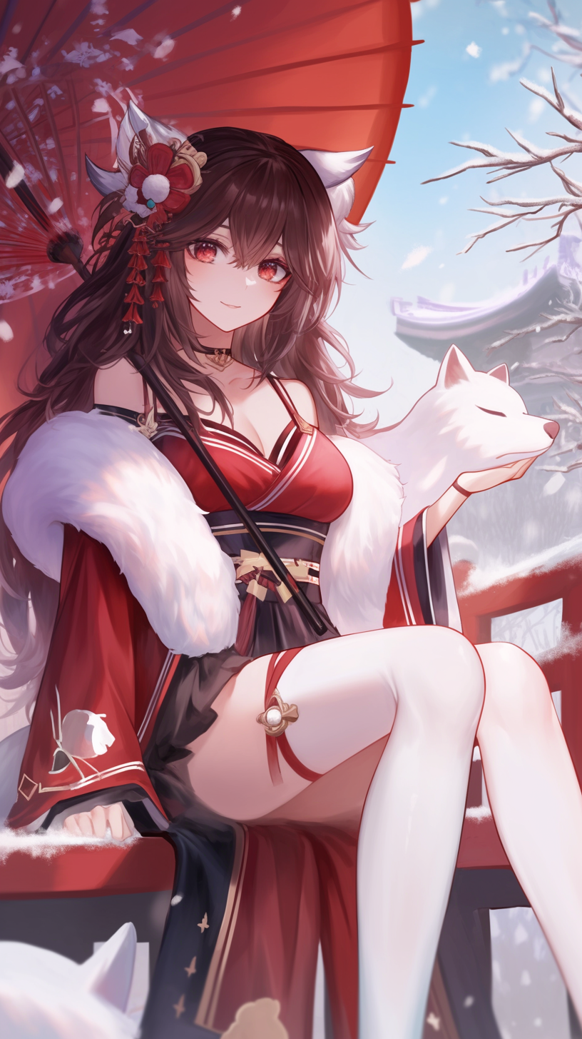 白狐少女