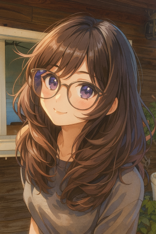 眼镜萌妹