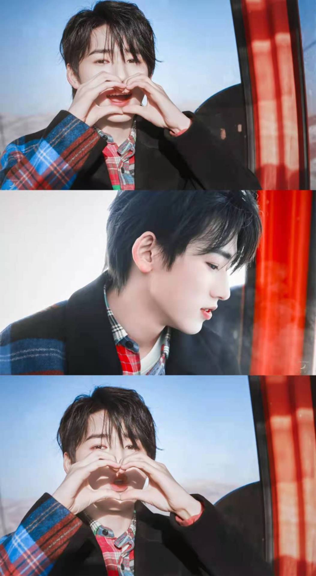 宋亞軒《純白地》比心 愛你❤️微信對話背景圖片下載
