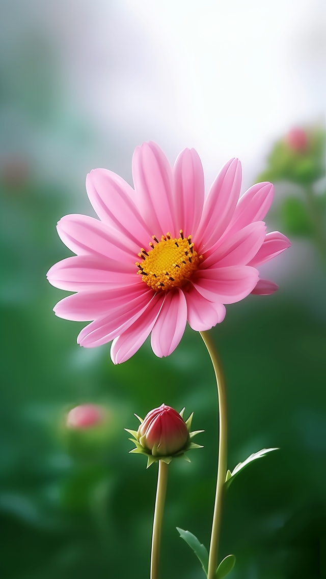 粉色雏菊(风景手机静态壁纸) - 风景手机壁纸下载 - 元气壁纸