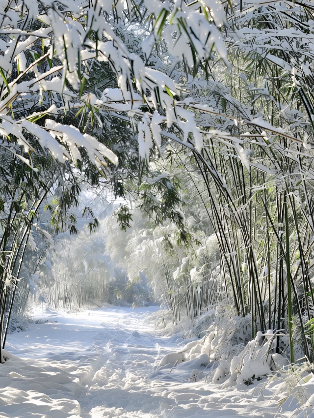 暴雪竹林
