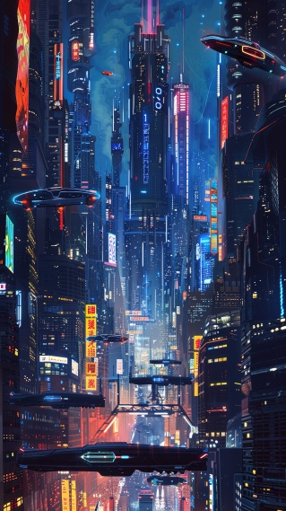 赛博未来主义城市