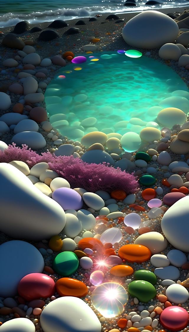 海灘鵝卵石1