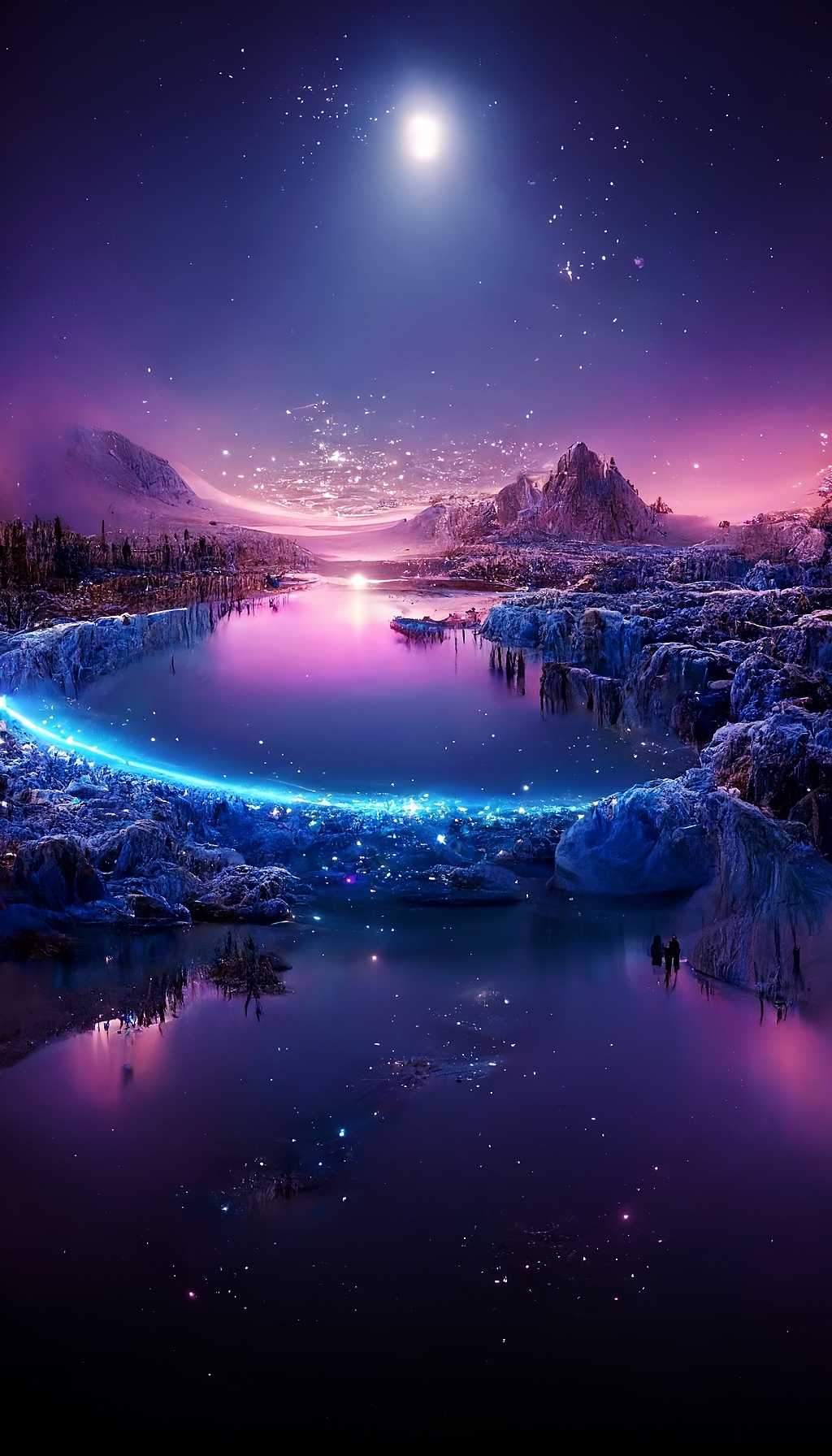 紫色星空