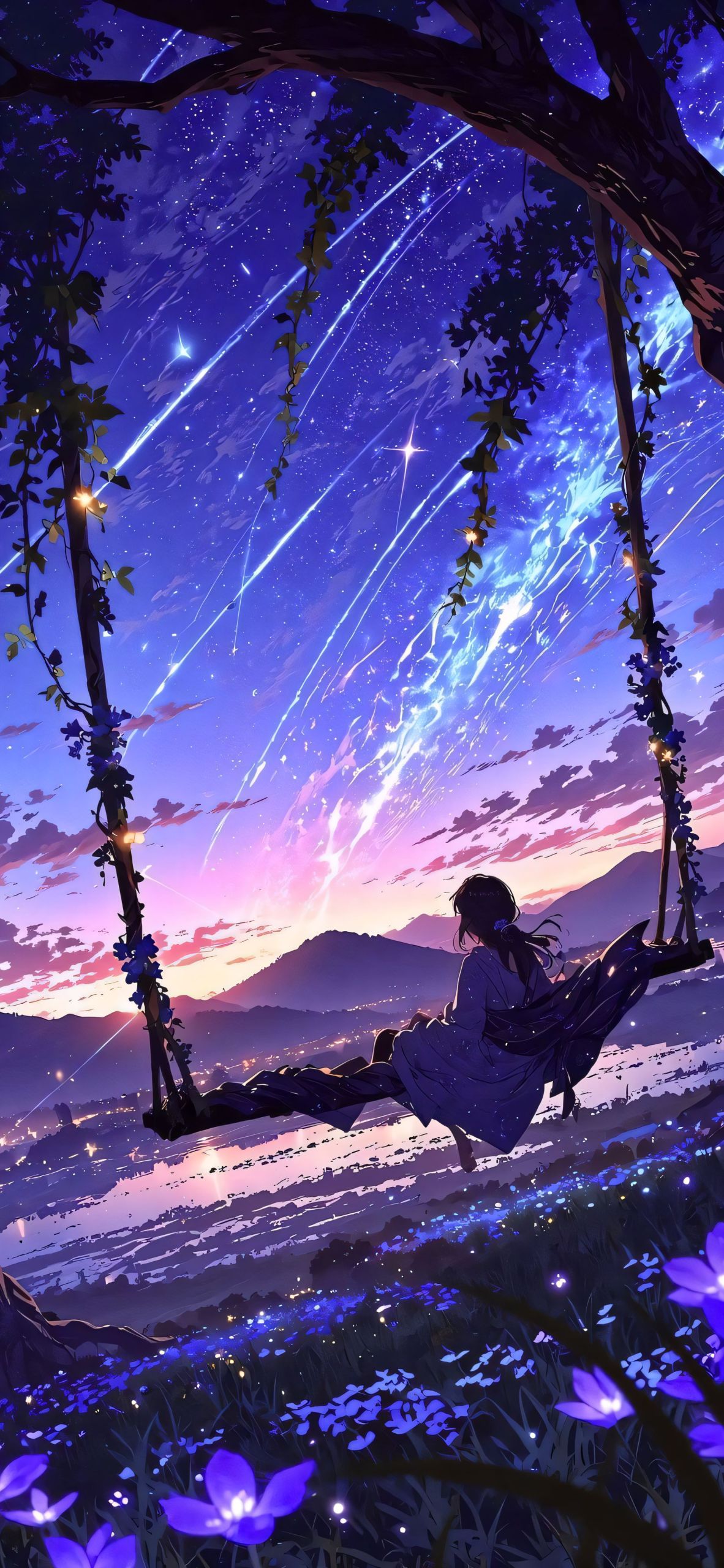 花海的鞦韆