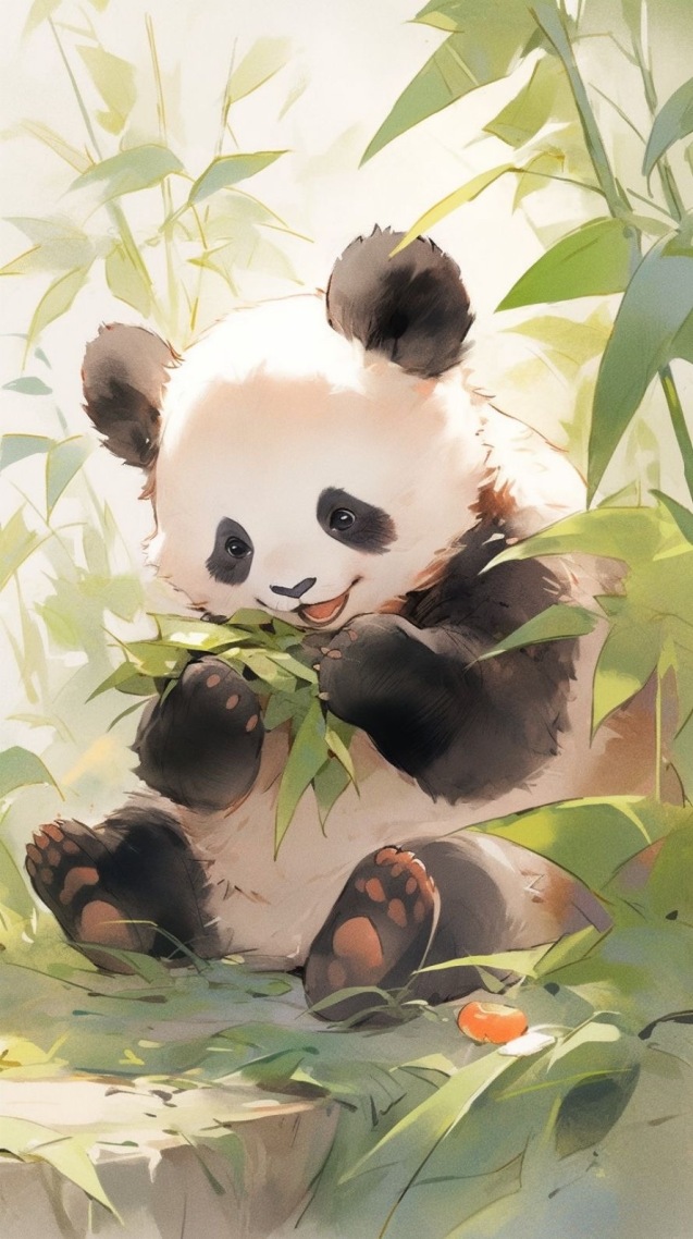 可爱的大熊猫
