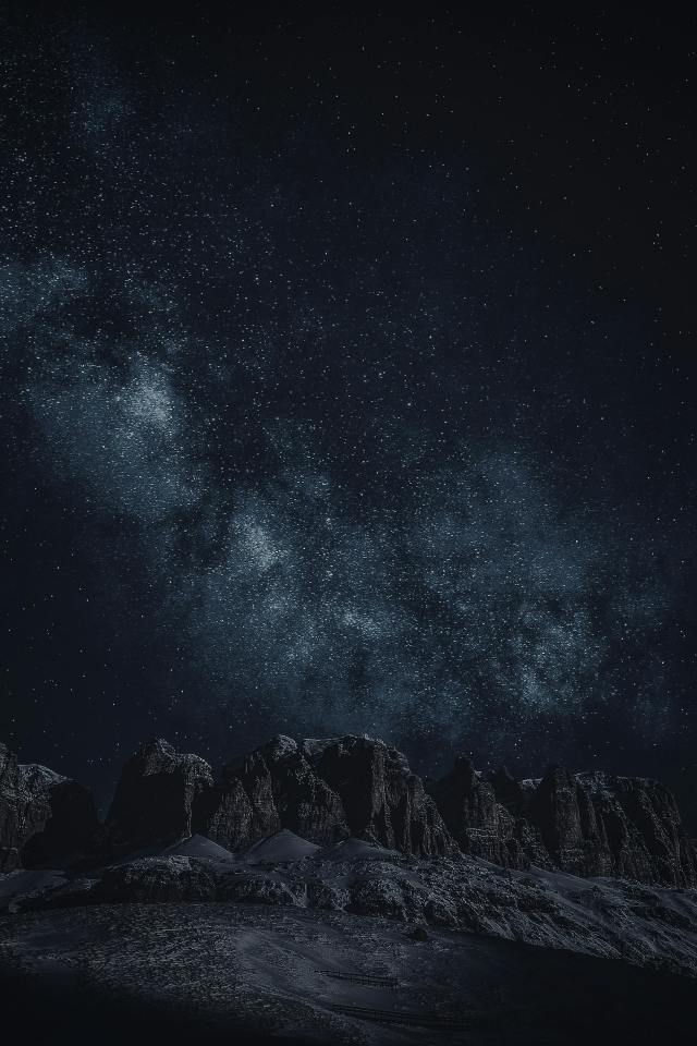 简约黑色星空