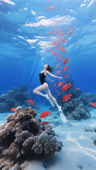 海底美女