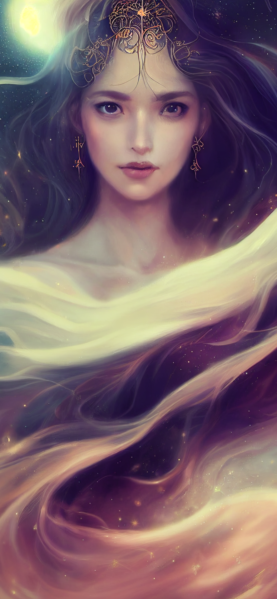很美的插畫女神