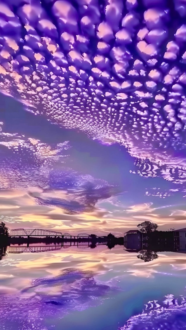 紫色天空