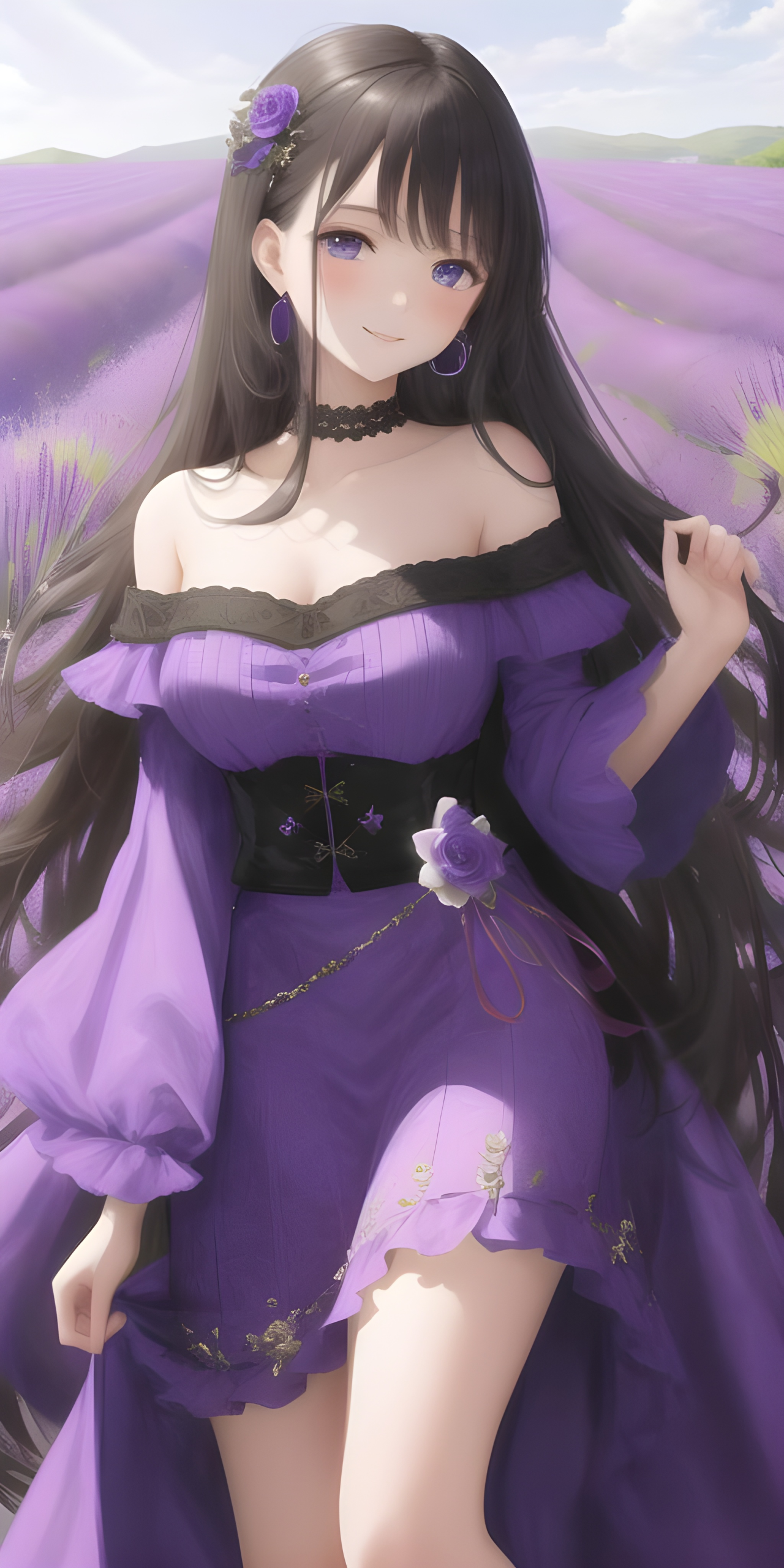 紫色系少女