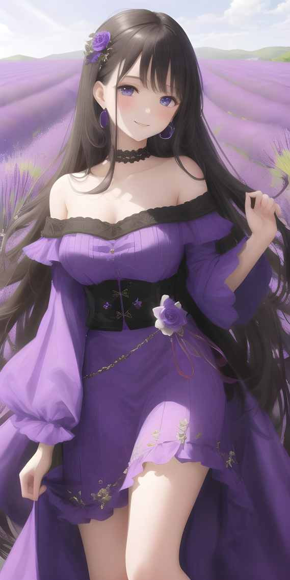 紫色系少女