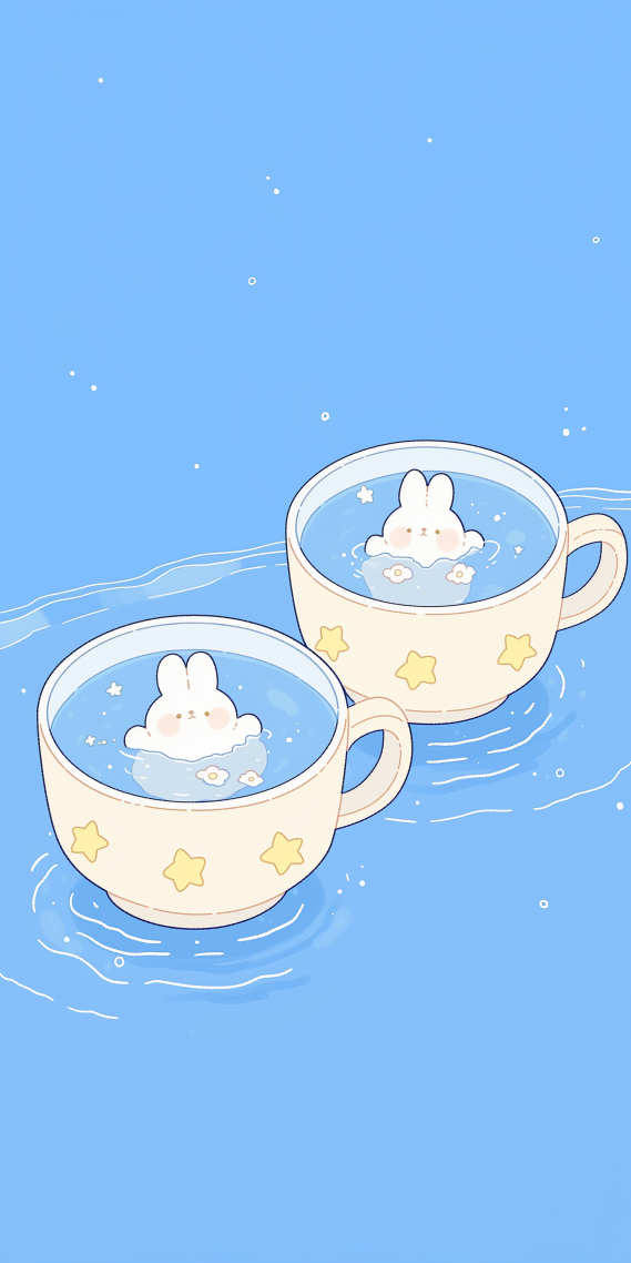茶杯中的兔兔