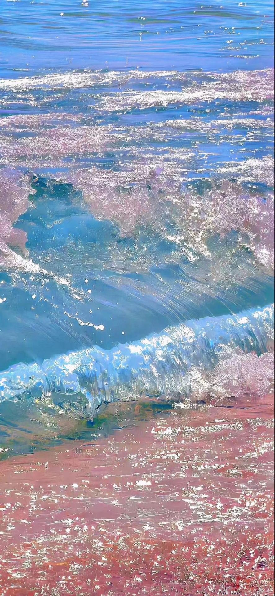 粉色水