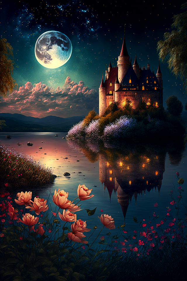 夜晚城堡