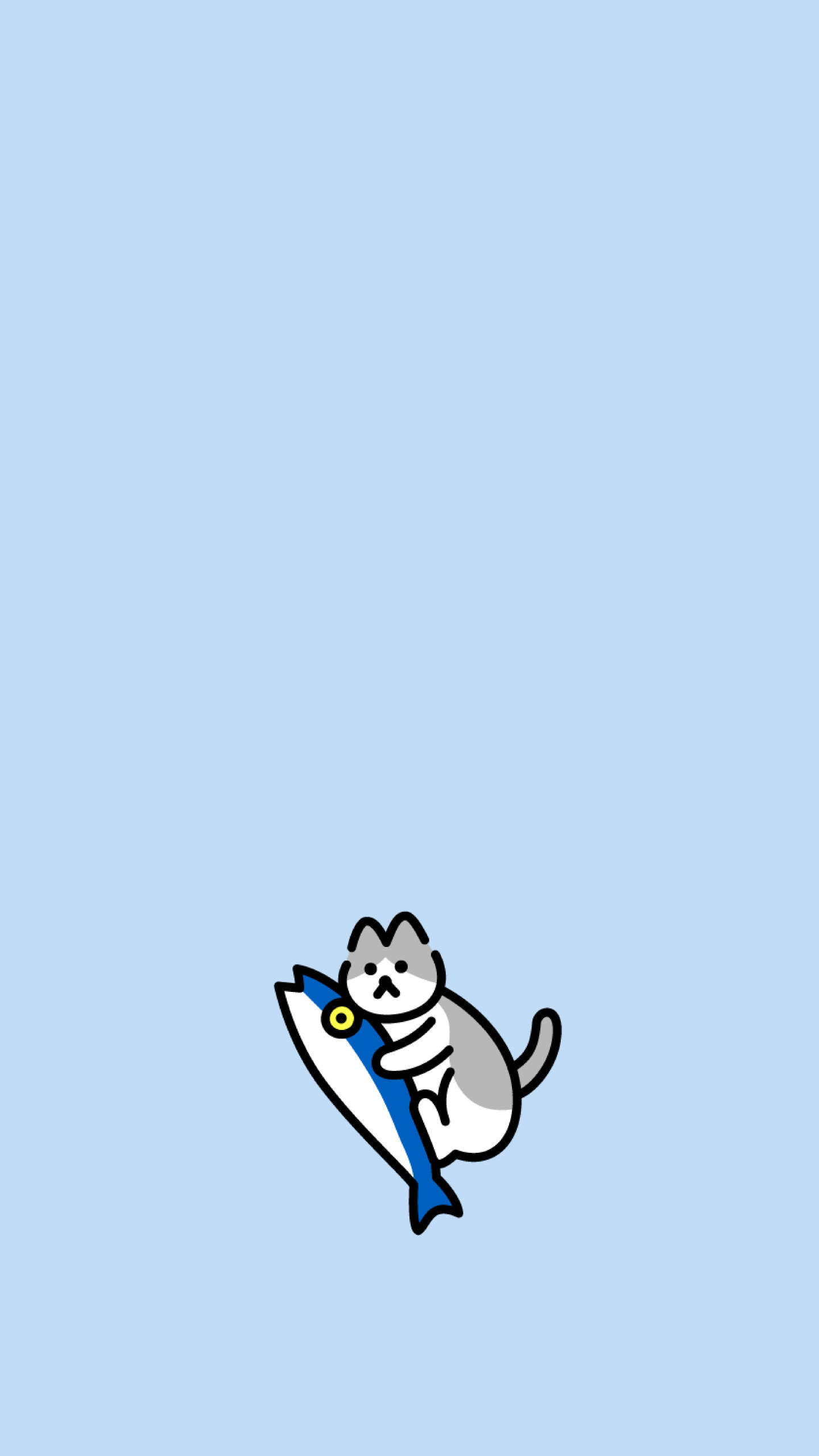 小貓吃魚可愛貓咪動物
