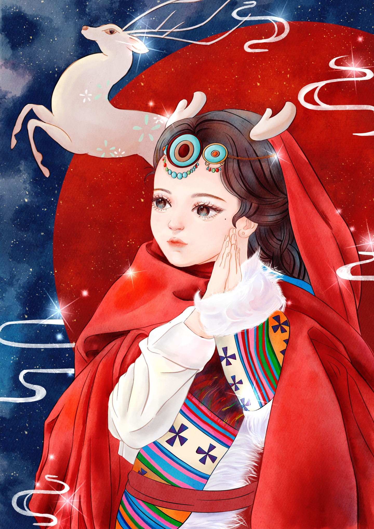 藏服小姑娘