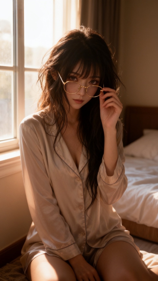 眼镜少女