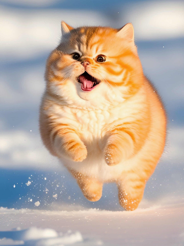 奶凶奶凶的小橘猫
